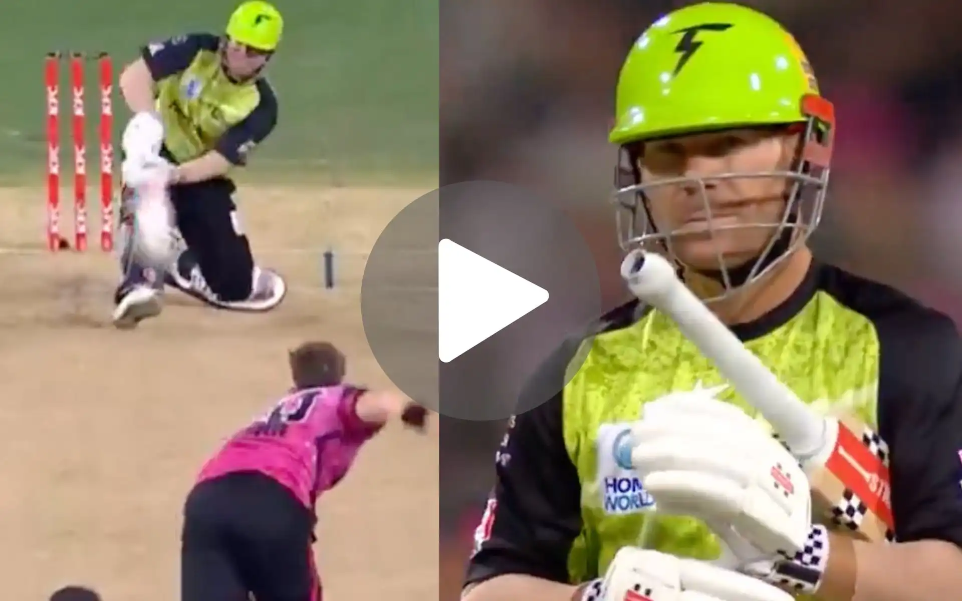 [Watch] David Warner Shows Australian Ego With Heroic First-Ball Six In BBL